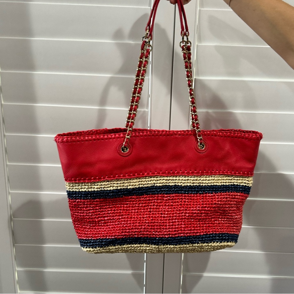 Tory Burch Straw Summer Tote Bag! - Picture 3 of 5